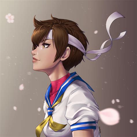 My illustration of Sakura Kasugano from Street Fighter : r/Fighters