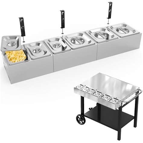 BBQMall Pizza Topping Station, Toppings Containers with Lids India | Ubuy