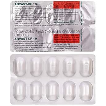 Arvast CF 10 - Strip of 10 Capsules : Amazon.in: Health & Personal Care