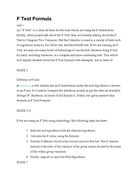 Image result for F-test Explained