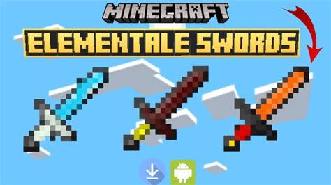 4 Elemental Swords Mod Minecraft 的图像结果