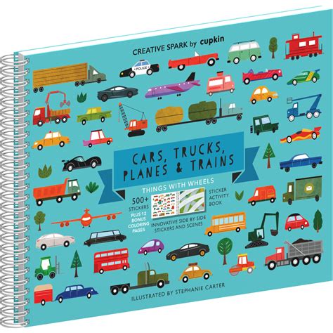 Things with Wheels Sticker Book Over 500 Stickers and 12 Unique Scenes ...