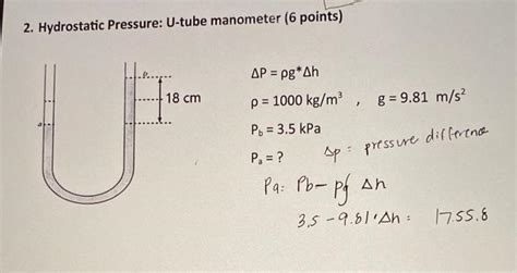 Image result for Manometer Hydrostatics