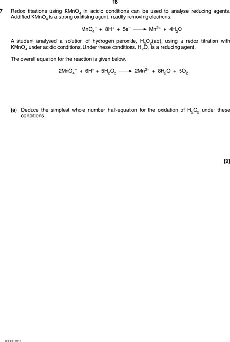OCR A Jun 2010 Paper 5 Q7 (with explained solutions)