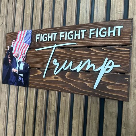 Aydan's unique finds Trump Assassination Attempt Wood Sign with Iconic ...