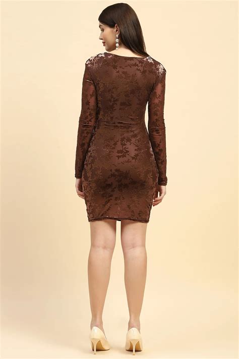 Brown Bodycon Mini Dress – Global Republic