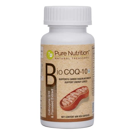 Pure Nutrition Bio COQ-10 495 mg, 60 Capsules Price, Uses, Side Effects ...