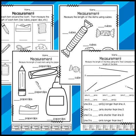 Image result for Beginning Measurement Worksheets