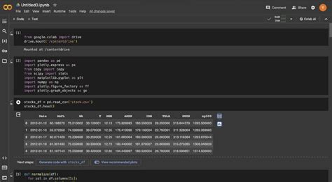 Financial Data Analysis Python 的图像结果