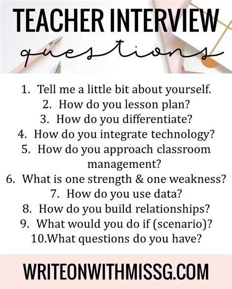 Teaching Assistant Job Interview Questions 的图像结果