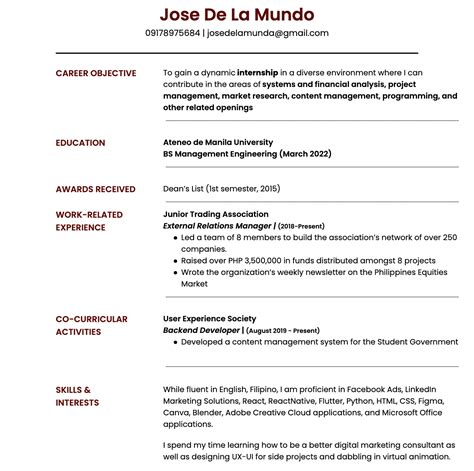 Three Free Fresh Grad CV and Resume Templates You Can Use Right Now