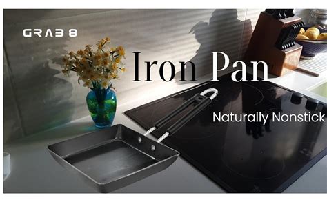 Buy Grab8| Iron Pan | Naturally Nonstick Non Stick Pan | Frying Pan ...