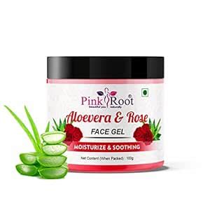 Pink Root Aloevera & Rose Face Gel 100ml : Amazon.in: Beauty
