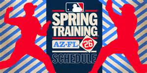 Image result for MLB Schedule Spring Training