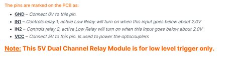 Image result for Module Relay 5V Arduino Connection