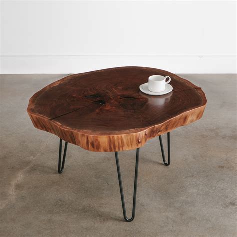 Walnut Coffee Table No. 239 | Elko Hardwoods | Modern Live Edge ...
