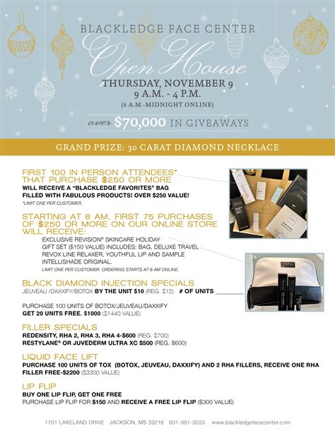 Blackledge Annual Open House - Blackledge Face Center