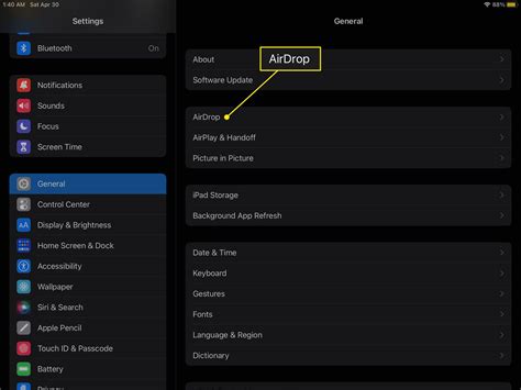 How to Turn on AirDrop on iPad