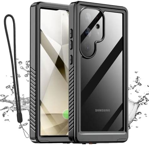 AICase Samsung Galaxy S24 Ultra Case Waterproof Clear Built-in Screen ...