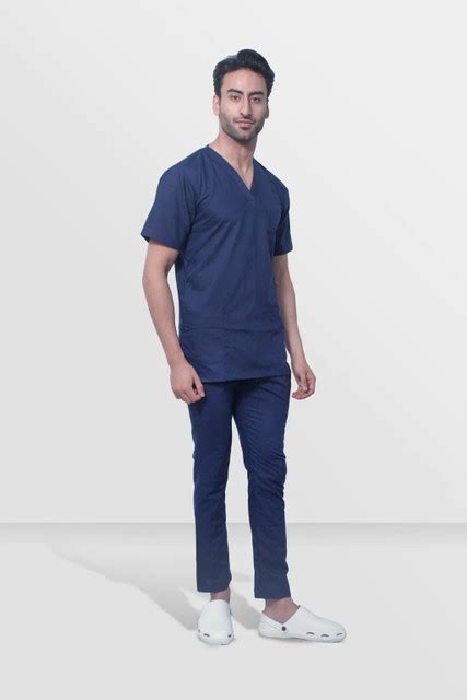 ARA UNIFORMS Navy Blue Doctor Scrub For Male| Medical Wear Scrub Suit ...