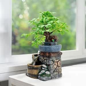 Kuber Industries Resin Mini Water Fountain for Home Decor | Showpiece ...