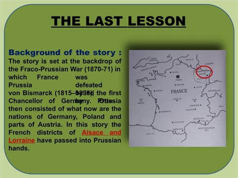 Image result for The Last Lesson Explanation Class 12