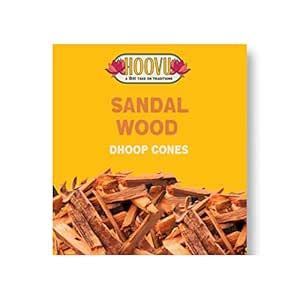 Hoovu Sandalwood Dhoop Cones - Natural Ingredients for a Peaceful Pooja ...