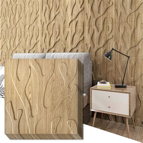 Amazon.com: Art3d 3D Textured Wall Panel for Interior Wall Decor, Trunk ...