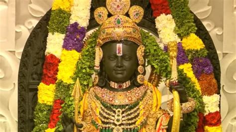 Ram Mandir Consecration Ceremony Culminates With Unveiling Of Ram Lalla ...