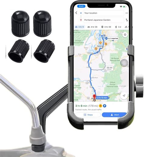 pora's Universal Metal Bike Phone Holder/Activa/SCOOTY Holder Rotating ...