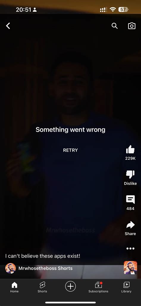 YouTube keeps saying "something went wrong". Closing app doesn't fix ...