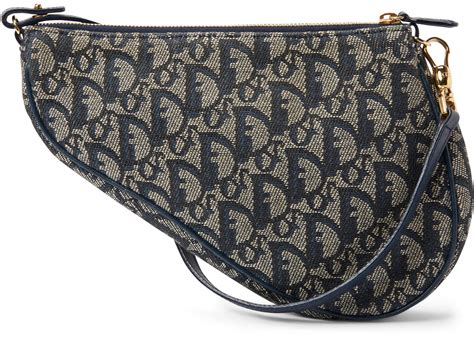 DIOR SADDLE MONOGRAM MINI NAVY