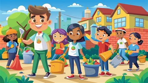 Image Community Service Cartoon 的图像结果