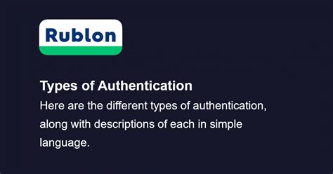 Image result for Authentication Types
