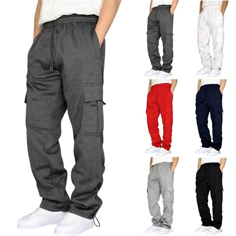 QATAINLAV Big and Tall Men's Cargo Pants with Multi Pockets Casual ...