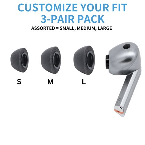 TrueGrip™ Memory Foam Ear Tips for Samsung Galaxy Buds3 Pro – Comply Foam