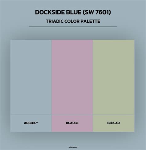 Sherwin Williams Dockside Blue (SW 7601) Paint coordinating colors and ...