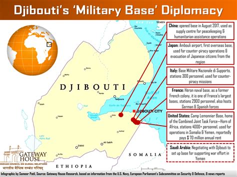 Map Of Djibouti Africa Base