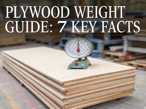 Plywood Weight Guide: 7 Key Facts For 2025