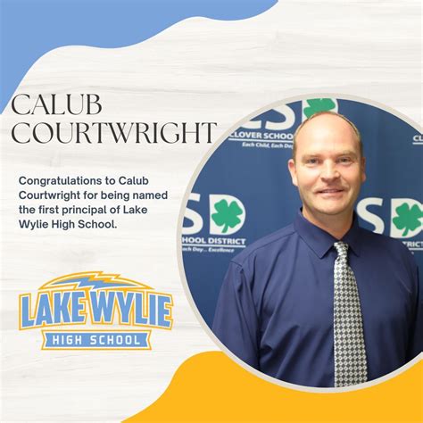 Calub Courtwright was appointed to become Lake Wylie High School’s ...