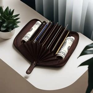 LOREM Men & Women Casual Brown Artificial Leather Card Holder Brown ...