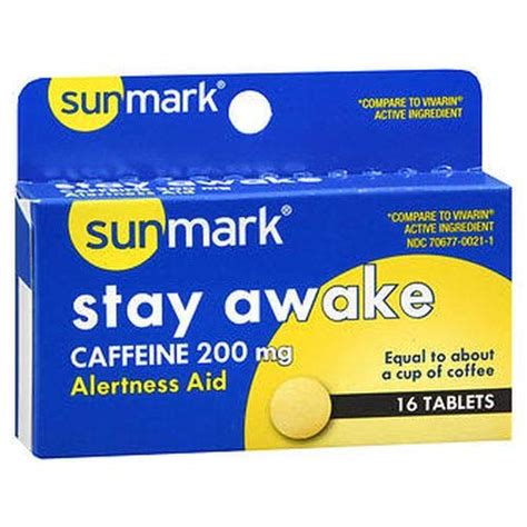 Sunmark Sunmark Stay Awake, 200 mg, 16 Tabs : Amazon.in: Beauty