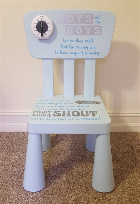 Time Out Chair With Timer Boys With Timer Timeout Chair - Etsy Canada ...