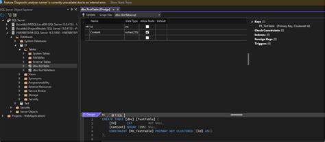 Create Table in Visual Studio 的图像结果