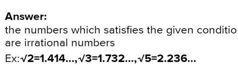 write two numbers whose decimal expansions are non-terminating and non ...