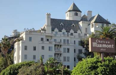 CA, LA, Sunset Strip, Chateau Marmont - Modeled after a French castle ...