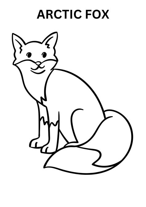 Printable Arctic Fox Coloring Pages – Kidsversuscopy.com