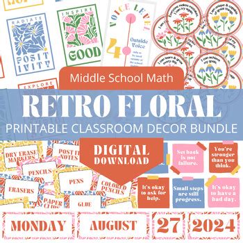 Image result for Middle School Math Classroom Decor