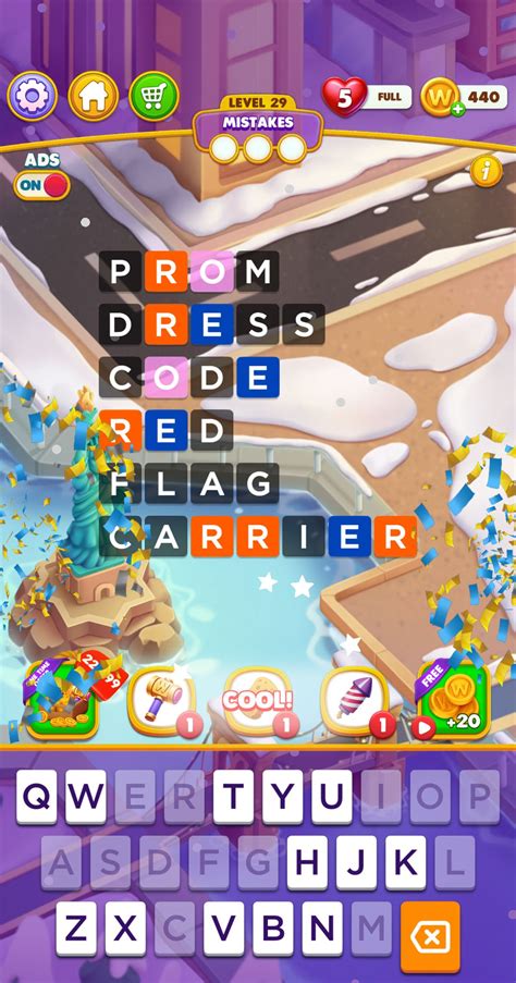 Word Chain Level 29 Answers and Solutions - qunb