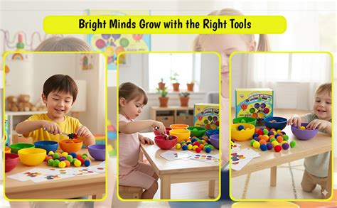Lattooland Rainbow Sorting Activity Set for Toddlers | Counting Colour ...